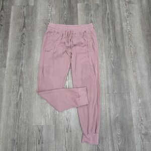 New York laundry pink sweat pants with elastic cuffs size medium